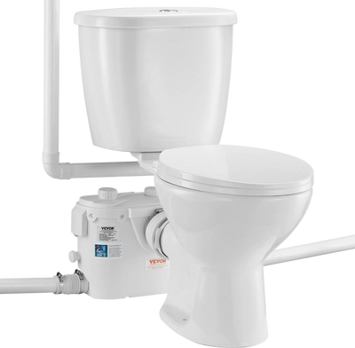 Vevor Upflush Macerating Toilet System with 500W Pump for Basement New