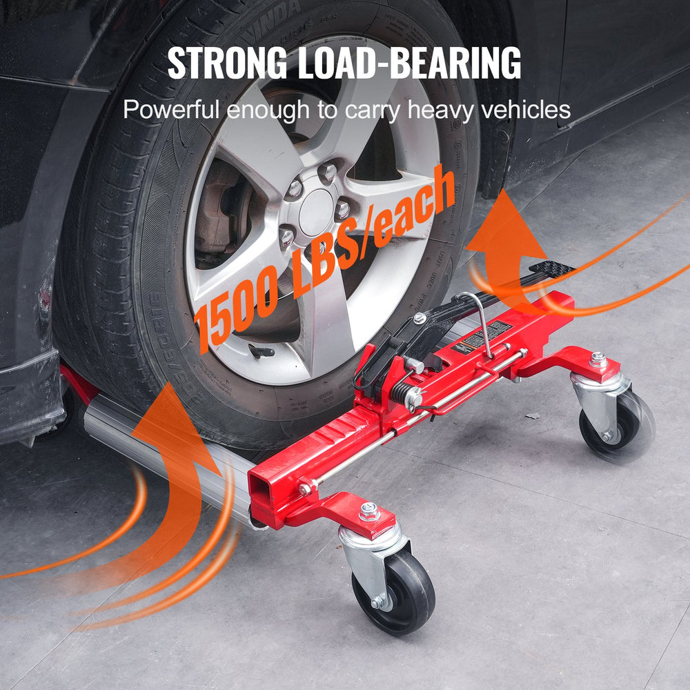 Vevor Wheel Dolly Set 1500 Lbs Vehicle Positioning Lifter 4 Pack New