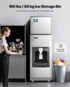 Vevor Commercial Ice Maker Auto Dispensing 500 Lbs/Day with 180 Lbs Storage Self-Cleaning New