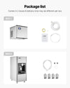 Vevor Commercial Ice Maker Auto Dispensing 500 Lbs/Day with 180 Lbs Storage Self-Cleaning New