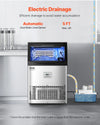Vevor Ice Maker Machine 90 lbs/24H with 33 lbs Storage Drain Pump Self-Cleaning New
