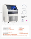 Vevor Commercial Ice Maker 265 Lbs/Day 88 Lbs Storage Capacity Self-Cleaning New
