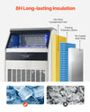 Vevor Commercial Ice Maker 360 Lbs/Day 88 Lbs Storage Capacity Self-Cleaning New