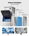 Vevor Commercial Ice Maker 500 Lbs/Day with 300 Lbs Storage Bin Self-Cleaning Touchscreen New