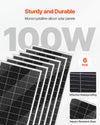 Vevor Solar Wind Power Kit 1000W 24V with 6 100W Solar Panels 400W Wind Turbine New