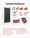 Vevor Solar Power Kit 800W 12V with 4 Solar Panels LFP Battery MPPT Controller Power Inverter New