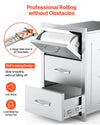 Vevor Outdoor Kitchen Drawers 16.5 x 20.5 x 29 in. with Paper Towel Holder Stainless Steel New