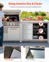 Vevor Outdoor Kitchen Drawers 16.5 x 20.5 x 29 in. with Paper Towel Holder Stainless Steel New
