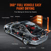 Vevor Paint Curing Lamp Infrared 3300W Triple-Head for Automotive Drying New