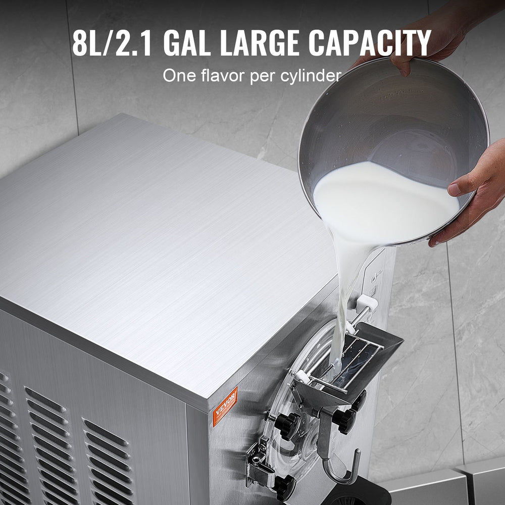 Vevor Commercial Ice Cream Machine Single Flavor 6.6 Gal/H Yield 2400W New