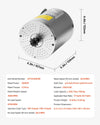 Vevor Brushless DC Motor Kit with Upgraded Controller 3000W 72V 4900 RPM New