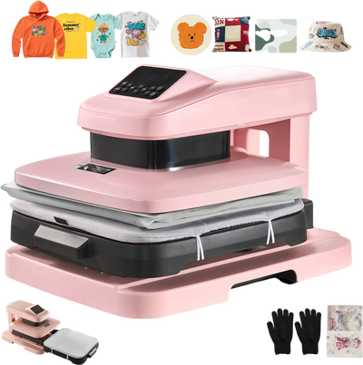Vevor Auto Heat Press Machine 15 x 15 in. with Adjustable Pressure Auto Release New