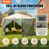 Vevor Pop Up Gazebo Tent 6 Sided Canopy with Privacy Windows 12' x 12' New