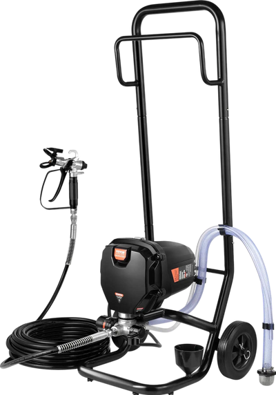Vevor Airless Paint Sprayer with Wheeled Cart 1.2L/min Flow Rate 750W 3000PSI Max Pressure New