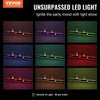 Vevor Liquor Bottle Display 72" 2-Tier LED Lighted Bar Shelf with RF & App Control New