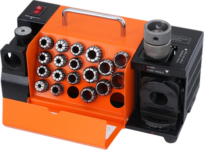 Vevor MR-20G Drill Bits Sharpener 3-20mm Grinder with 18 Collets CBN & SDC Grind Wheels New