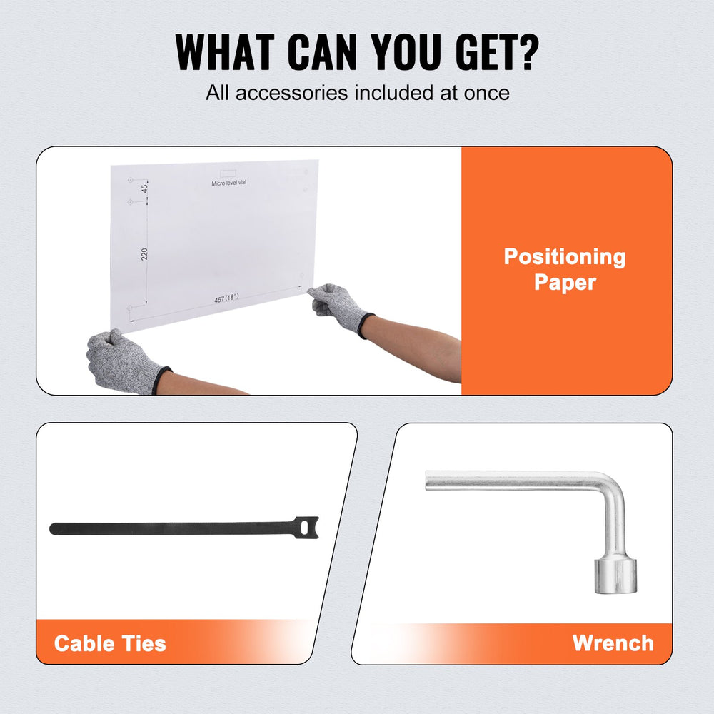 Vevor Garage Storage Shelving Rack 6' x 2' 800 Lbs Capacity Wall Mounted 2-Pack New