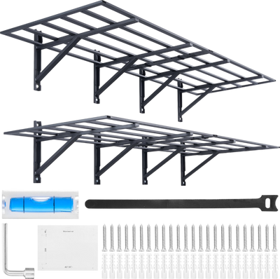 Vevor Garage Storage Shelving Rack 6' x 2' 800 Lbs Capacity Wall Mounted 2-Pack New