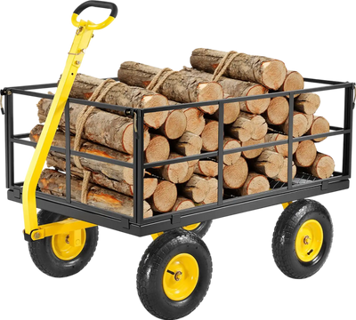 Vevor Steel Garden Cart 1400 Lbs Capacity 13