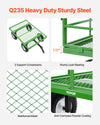 Vevor Steel Garden Cart 1200 lbs Capacity Utility Wagon with Removable Sides New