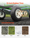 Vevor Steel Garden Cart 1200 lbs Capacity Utility Wagon with Removable Sides New