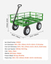 Vevor Steel Garden Cart 1200 lbs Capacity Utility Wagon with Removable Sides New