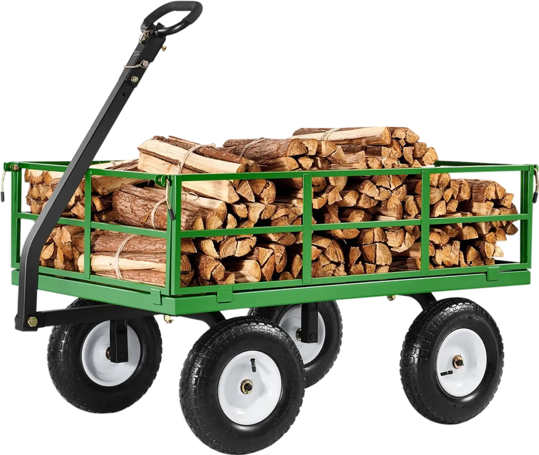 Vevor Steel Garden Cart 1200 lbs Capacity Utility Wagon with Removable Sides New