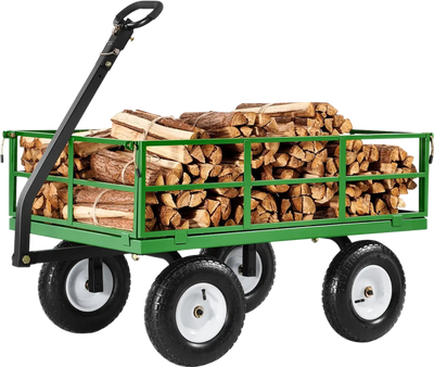 Vevor Steel Garden Cart 1200 lbs Capacity Utility Wagon with Removable Sides New