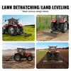 Vevor Tow Behind Landscape Rake 60" Dethatcher 32 Steel Tines with 3-Point Connector New