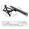 Vevor Tow Behind Landscape Rake 60" Dethatcher 32 Steel Tines with 3-Point Connector New