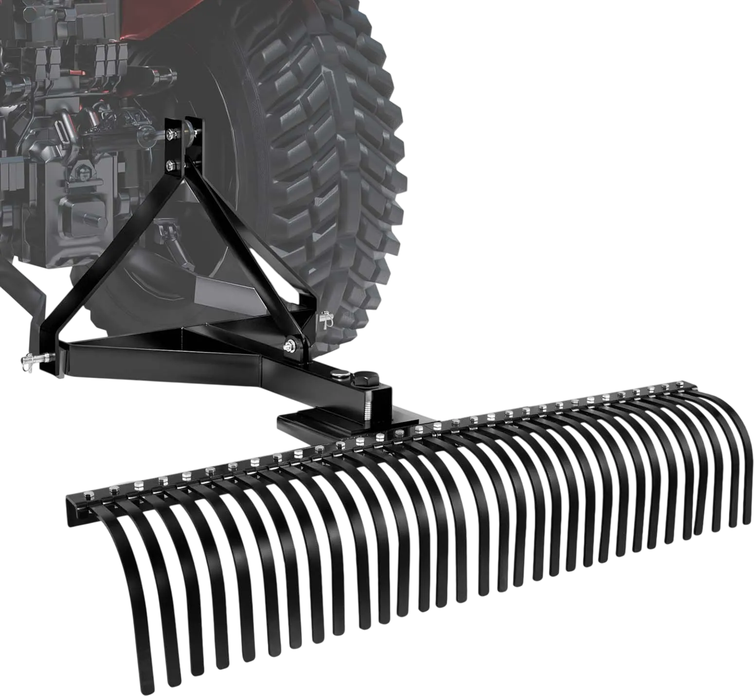 Vevor Dethatcher 60 in. Tow-Behind 32 Prongs with 3-Point Universal Hitch New