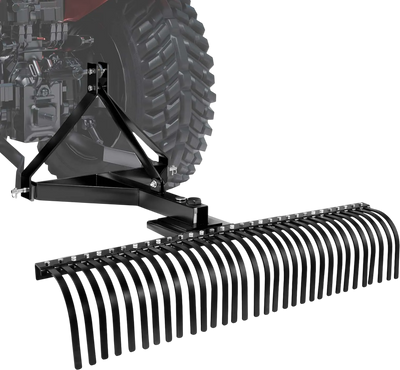 Vevor Dethatcher 60 in. Tow-Behind 32 Prongs with 3-Point Universal Hitch New