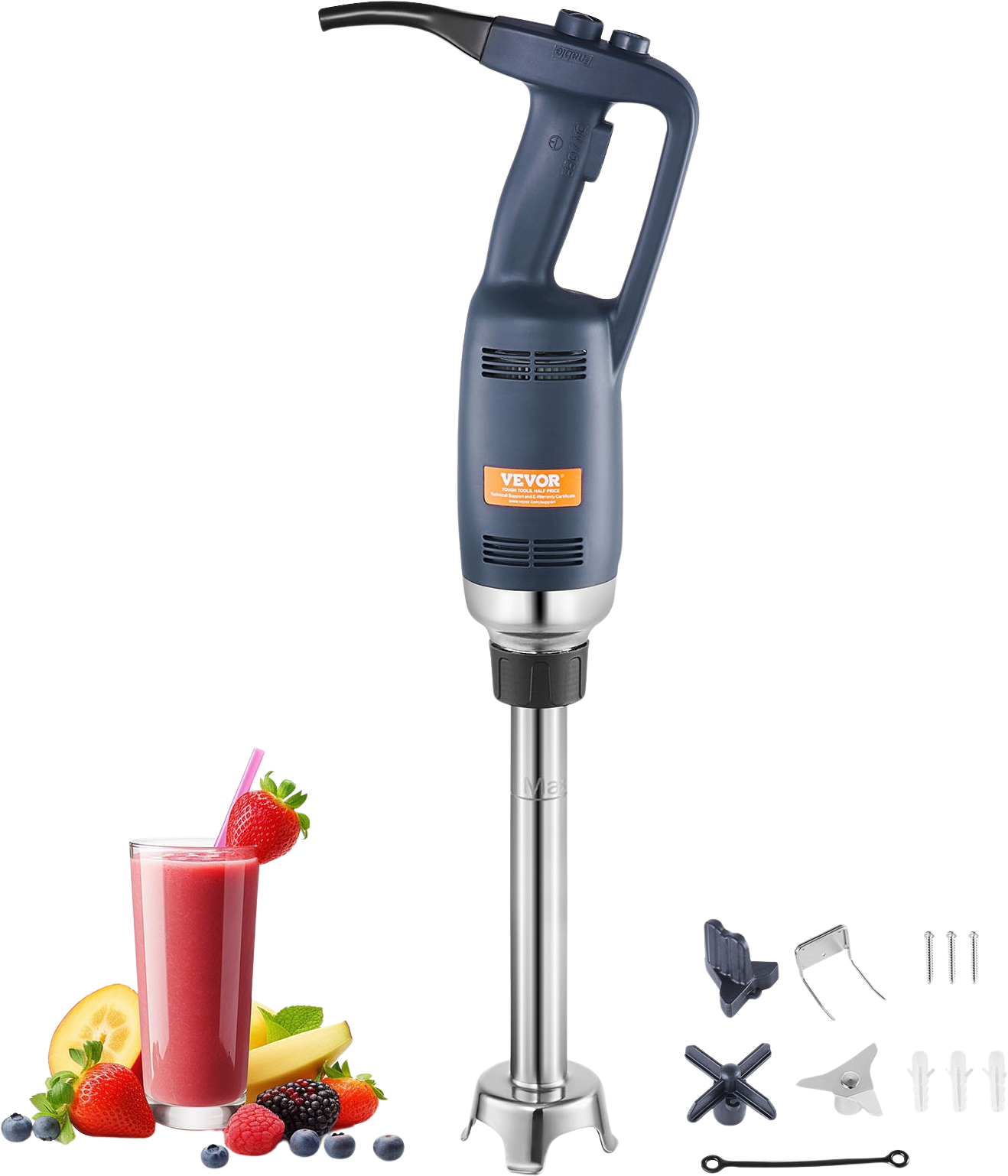 Vevor Commercial Immersion Blender Heavy Duty Hand Mixer 350W New