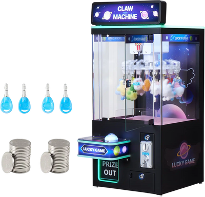 Vevor Claw Crane Arcade Machine Clip Type with Adjustable Difficulty 60W New