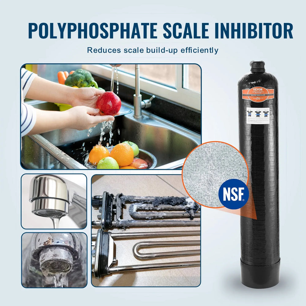 Vevor Whole House Salt Free Descaler System 15 GPM 600,000 Gal. New
