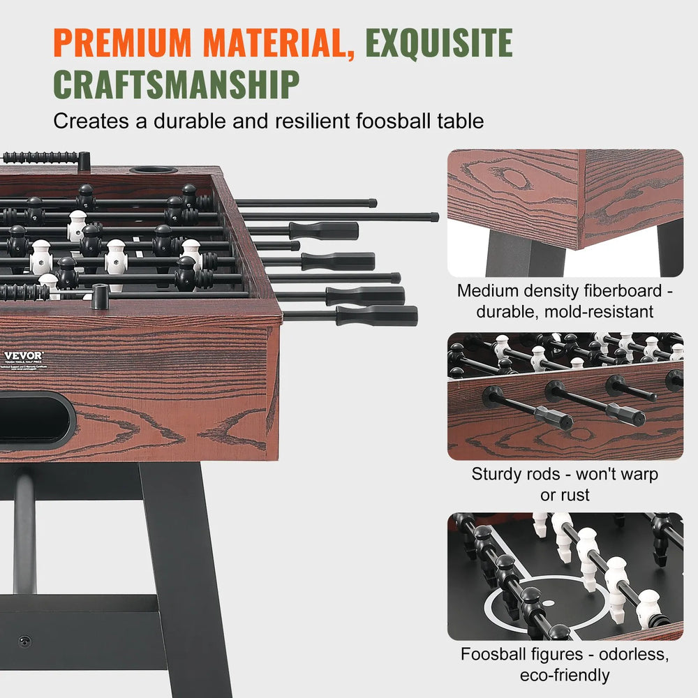 Vevor Foosball Table 55 inch Full Size Includes 4 Balls New