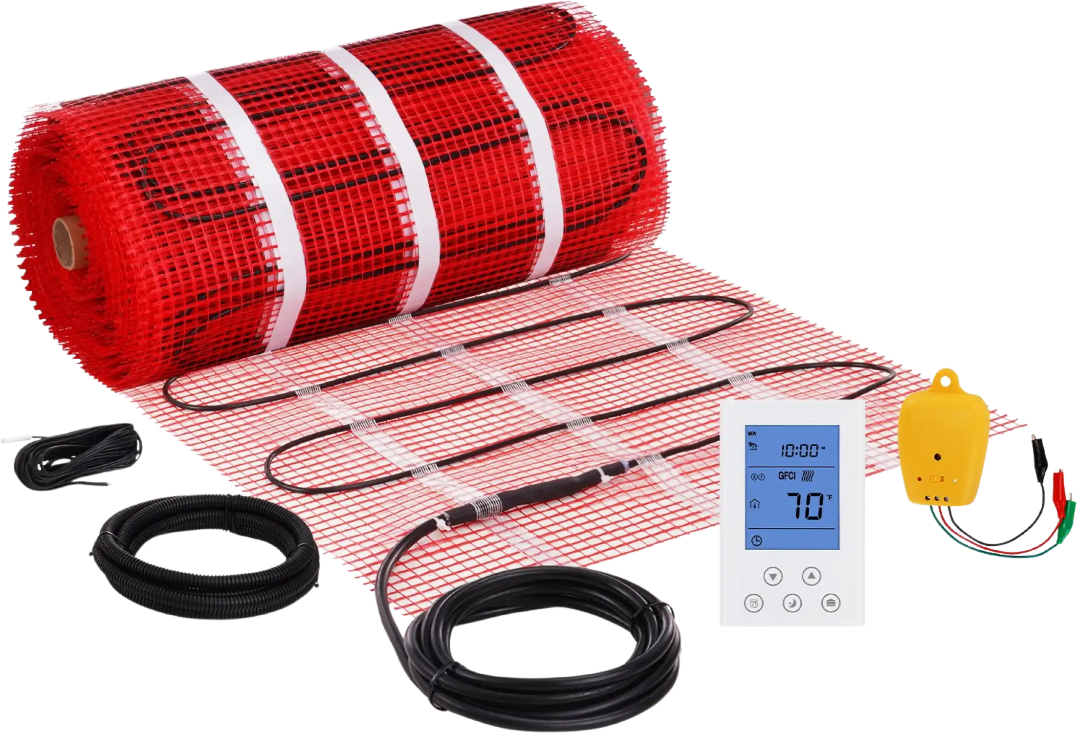 Vevor Radiant Floor Heating Kit with Alarm and Digital Thermostat 100 Sq. Ft. 120V New