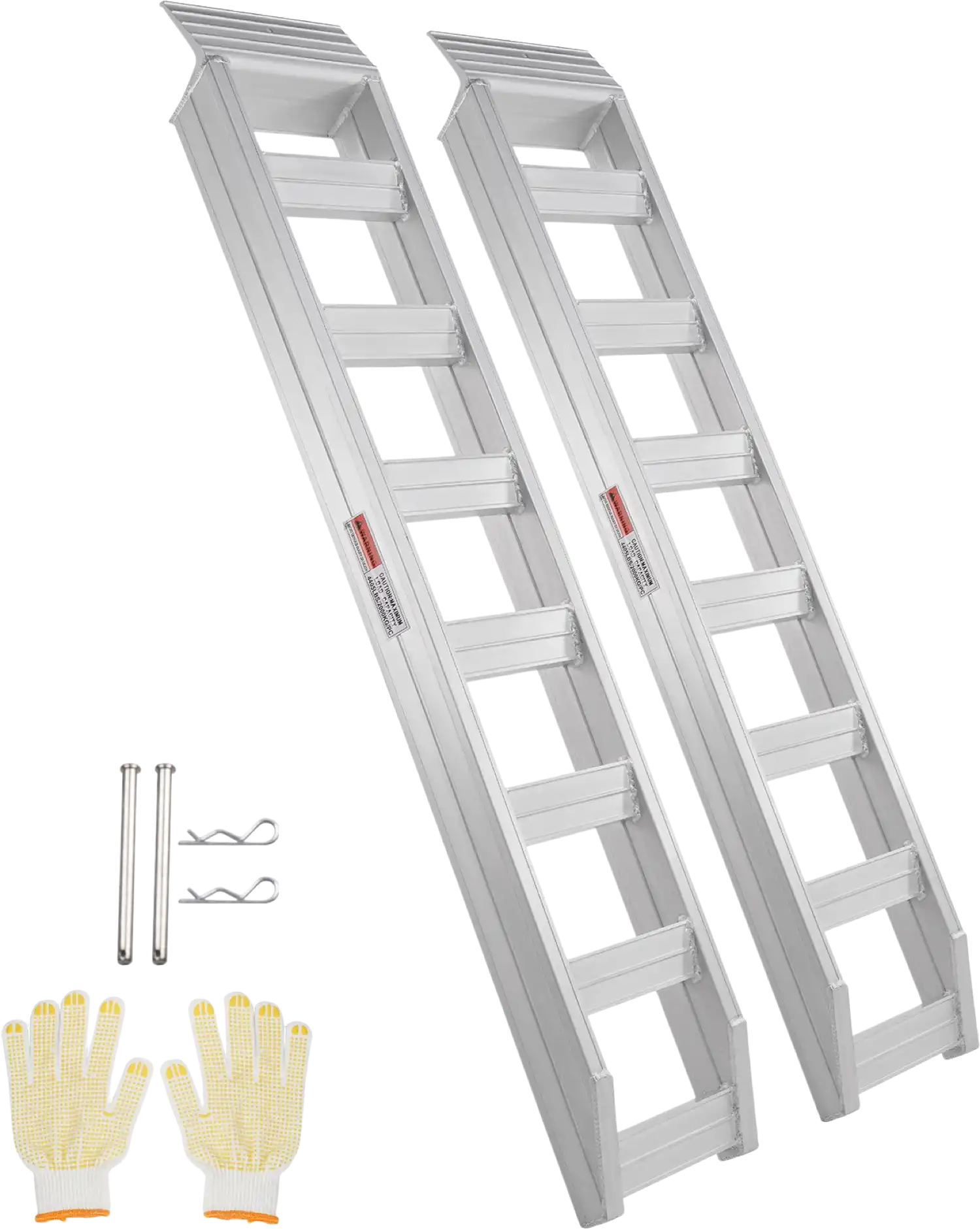 Vevor Aluminum Loading Ramps 8,810 Lbs Load Capacity with Top Hook Attaching End New