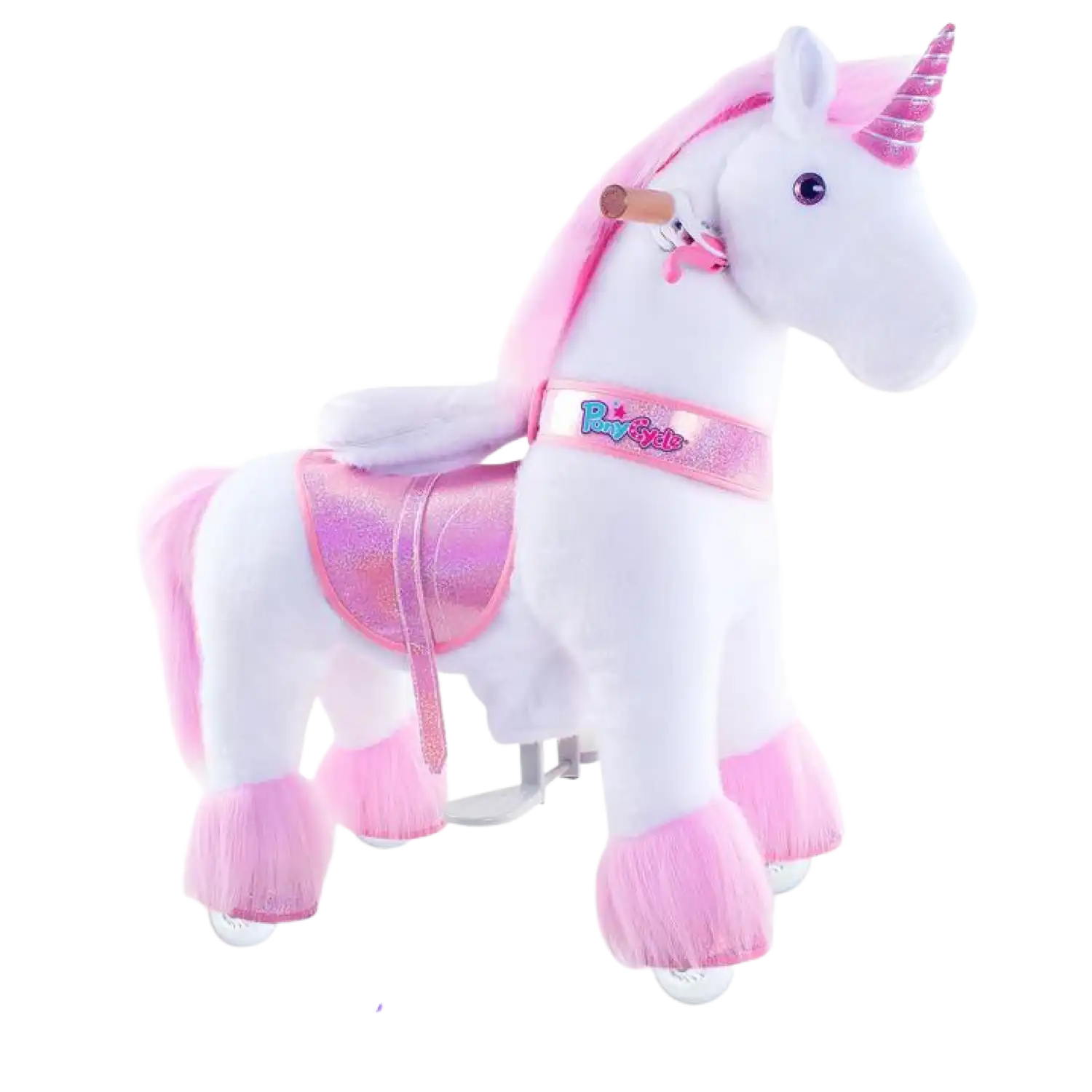 PonyCycle Ux402 Ride On Pink Unicorn Medium New