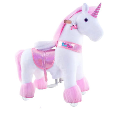 PonyCycle Ux402 Ride On Pink Unicorn Medium New