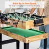 10-in-1 multi combo game table set showing stacked design for easy game switching and space-saving storage.