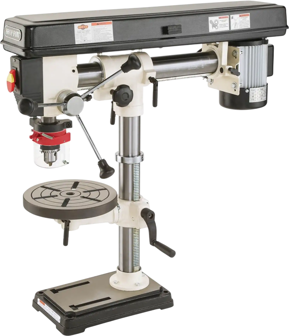 Shop Fox W1669 - 34" Benchtop Radial Drill Press