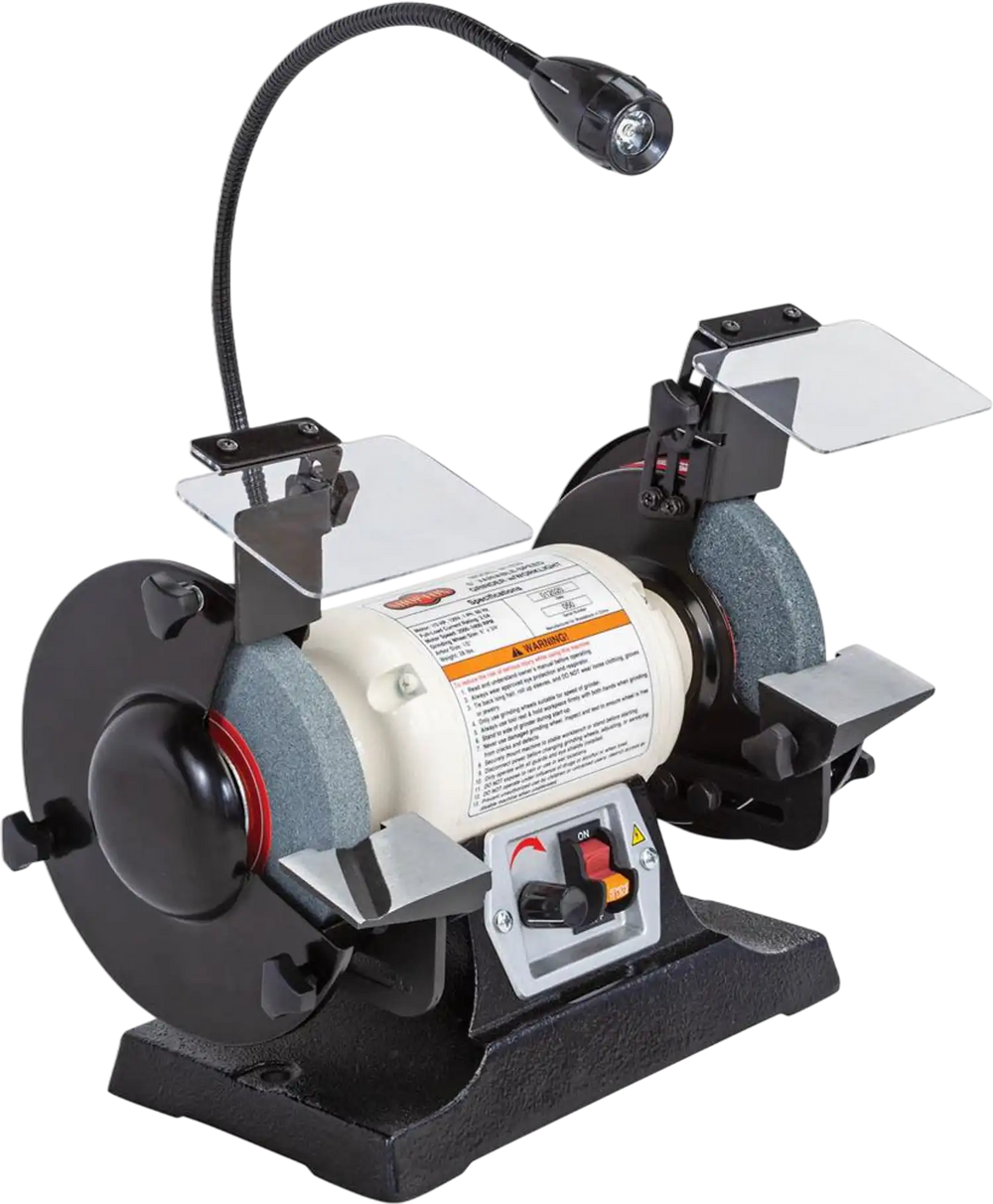 Shop Fox W1839 - 6" Variable-Speed Grinder with Work Light