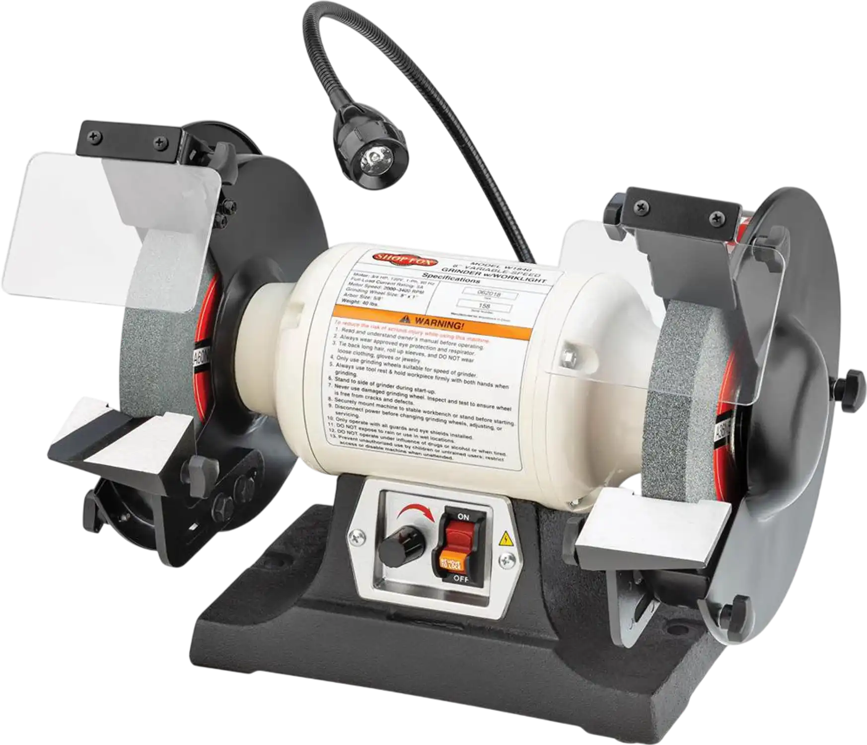 Shop Fox W1840 Bench Grinder 8