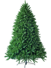 7.5 Feet Unlit Artificial Christmas Tree with 1968 Branch Tips