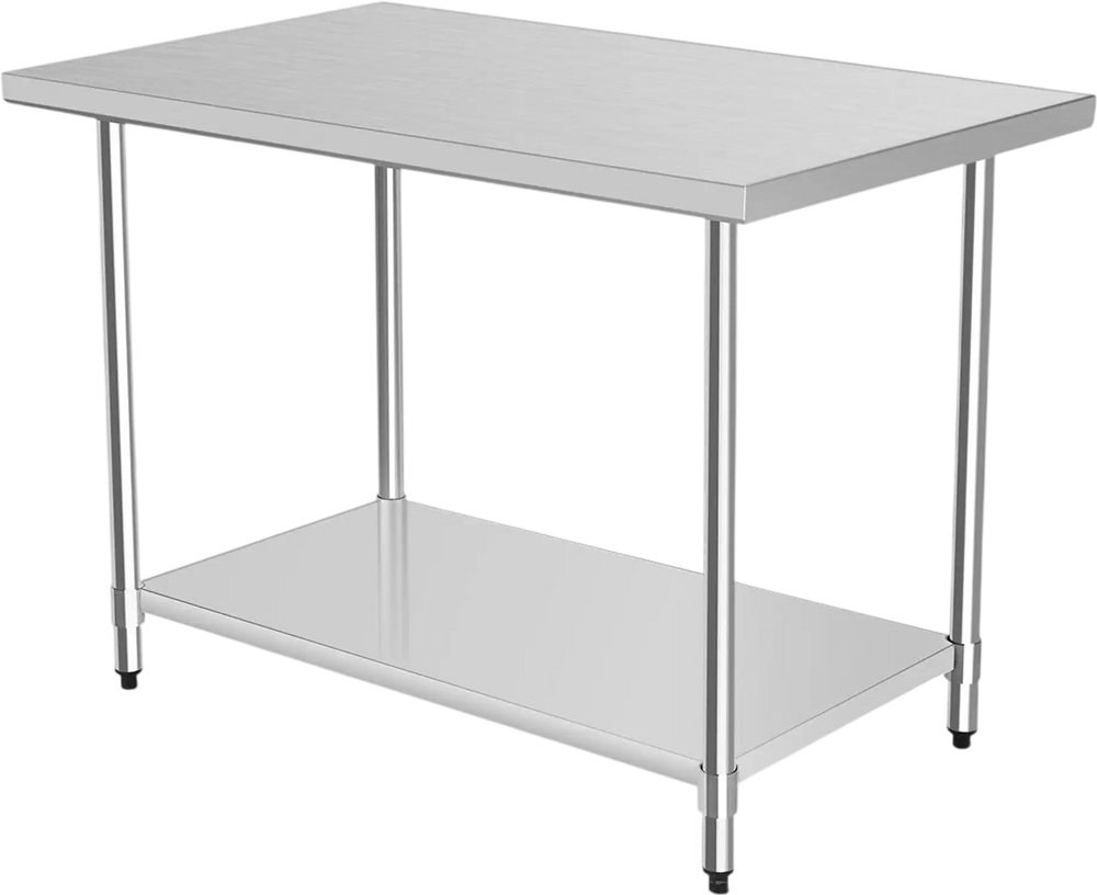 30 x 48 Inch Stainless Steel Table Commercial Kitchen Worktable