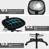Mid back mesh drafting office chair with breathable mesh, adjustable height, and ergonomic lumbar support for comfort.