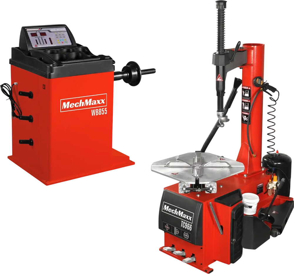 24" Rim Swing Arm Tire Changer Wheel Balancer Bundle,  TC966 ,  WB855