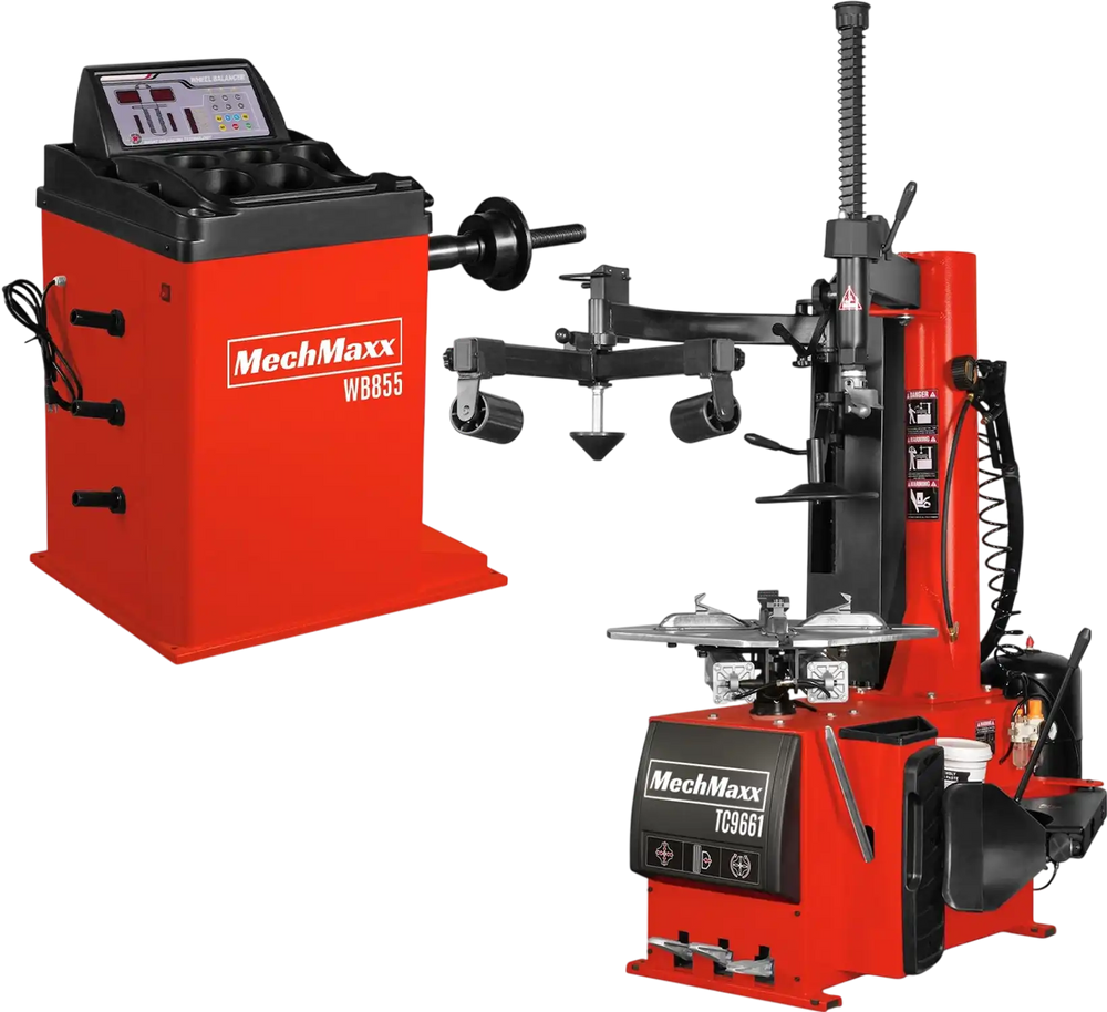 24" Rim Assist Arm Tire Changer Wheel Balancer Bundle,  TC9661,  WB855