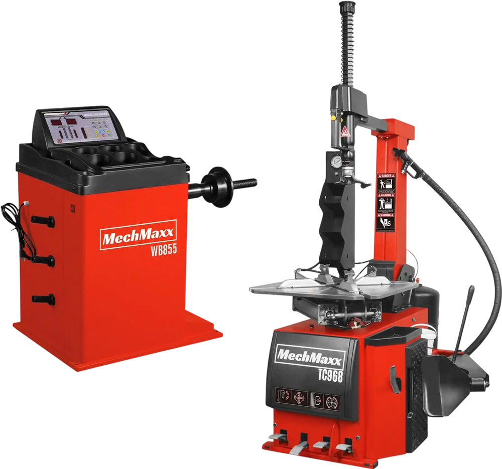 High Performance Tilt Back Tire Changer Wheel Balancer Bundle,  TC968,  WB855